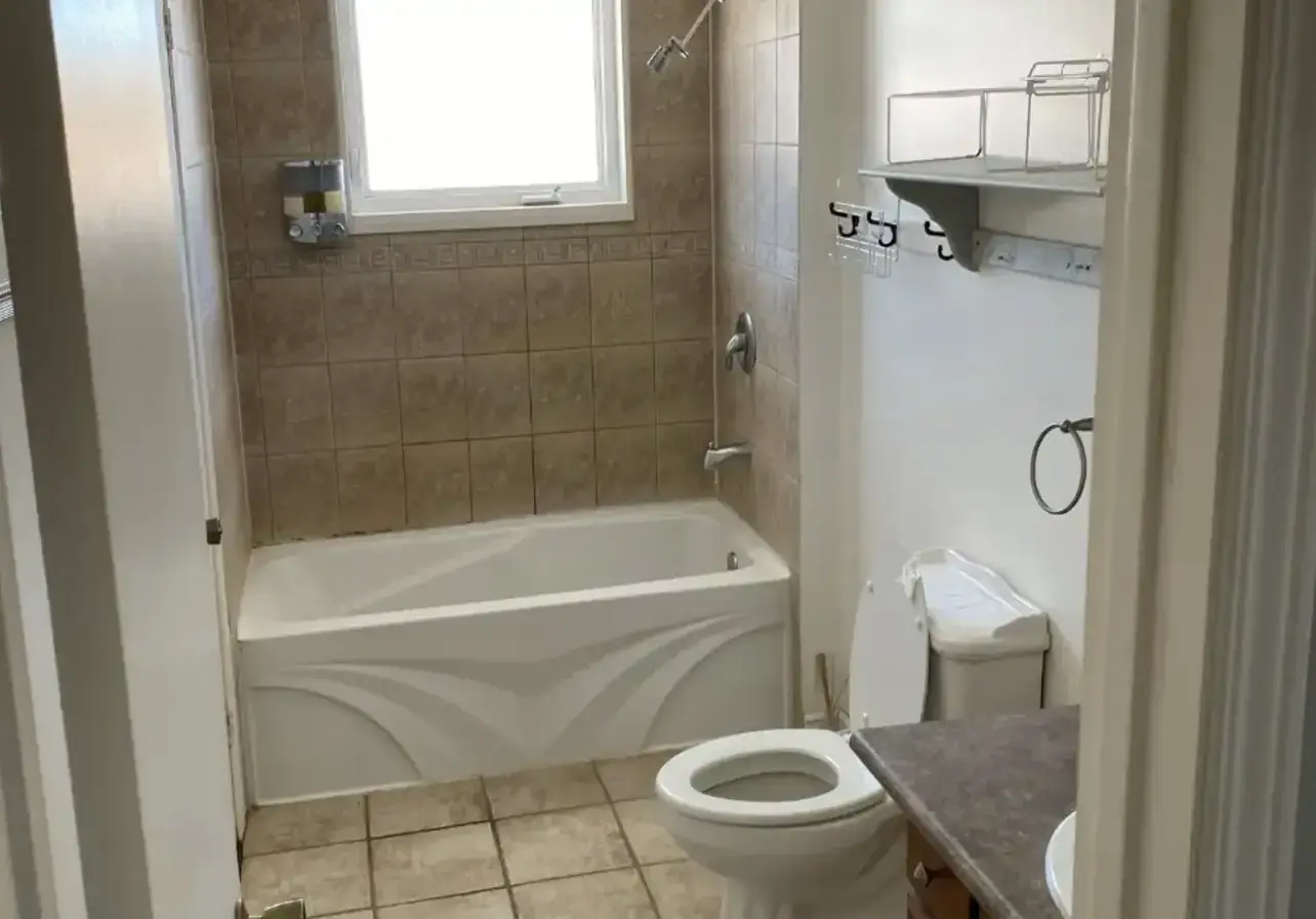 Bathroom before renovation electrical work